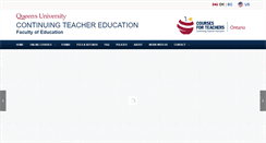 Desktop Screenshot of coursesforteachers.ca