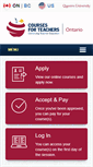 Mobile Screenshot of coursesforteachers.ca